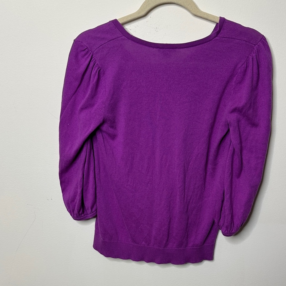 J Jill Purple Silk Blend Sweater - Picture 5 of 5